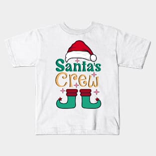 Santa's Crew Cute Kids T-Shirt